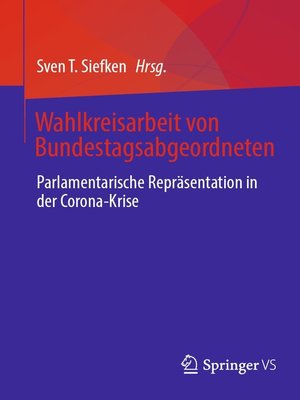 cover image of Wahlkreisarbeit von Bundestagsabgeordneten